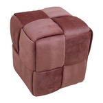 Σκαμπό Jisko Pakoworld Σάπιο Μήλο Βελούδο 38x38x40εκ