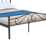 Κρεβάτι Yorick Pakoworld Μαύρο Μεταλλικό 150x200x99εκ