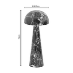 Φωτιστικό Δαπέδου Flozer Inart ε27 Μπλε Μαρμάρου Μέταλλο Φ36.5x79εκ