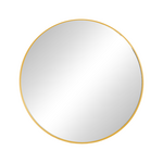 Καθρέπτης Nhaos Inart Χρυσό Αλουμίνιο Φ60x2.5εκ