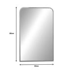 Καθρέπτης Classy Inart Ασημί Αλουμίνιο 50x2.5x80εκ