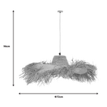 Φωτιστικό Οροφής Naloa Inart e27 Φυσικό Φ72x96εκ