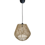 Φωτιστικό Οροφής Lilabel Inart Ψάθινο σε Φυσική Απόχρωση Φ25x84εκ