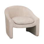 Πολυθρόνα Berza Pakoworld Κρεμ Ύφασμα 76x76x71εκ