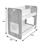 Ραφιέρα Dovere Pakoworld Λευκό mdf 56x34x55εκ