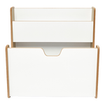 Ραφιέρα Crane Pakoworld Φυσικό-Λευκό mdf 57x34x55εκ