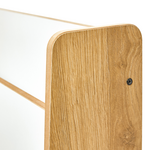 Ραφιέρα Crane Pakoworld Φυσικό-Λευκό mdf 57x34x55εκ