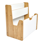 Ραφιέρα Crane Pakoworld Φυσικό-Λευκό mdf 57x34x55εκ