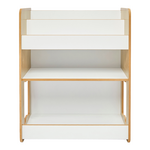 Ραφιέρα Seagull Pakoworld Φυσικό-Λευκό mdf 57x34x70εκ