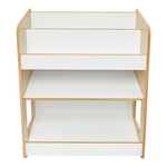 Ραφιέρα Seagull Pakoworld Φυσικό-Λευκό mdf 57x34x70εκ