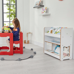 Ραφιέρα Seagull Pakoworld Λευκό mdf 57x34x70εκ