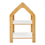 Ραφιέρα Montessori Zoilen Pakoworld Φυσικό-Λευκό-ροζ mdf 50x30x80εκ
