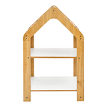 Ραφιέρα Montessori Zoilen Pakoworld Φυσικό-Λευκό-Μπλε mdf 50x30x80εκ