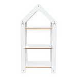 Ραφιέρα Montessori Zoilen i Pakoworld Λευκό-ροζ mdf 50x30x100εκ