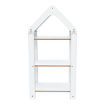 Ραφιέρα Montessori Zoilen i Pakoworld Λευκό-Μπλε mdf 50x30x100εκ
