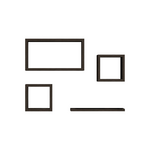 Ραφιέρα Babine Pakoworld Μελαμίνη σε Ανθρακί Απόχρωση 84x15x44εκ