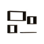 Ραφιέρα Babine Pakoworld Μελαμίνη σε Ανθρακί Απόχρωση 84x15x44εκ