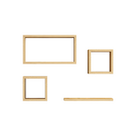 Ραφιέρα Babine Pakoworld Μελαμίνη σε oak Απόχρωση 84x15x44εκ