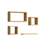 Ραφιέρα Babine Pakoworld Μελαμίνη σε oak Απόχρωση 84x15x44εκ