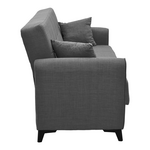 Καναπές-Κρεβάτι με Αποθηκευτικό Χώρο Τριθέσιος Lincoln Pakoworld Ανθρακί Ύφασμα 225x85x90εκ