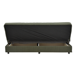 Καναπές-Κρεβάτι με Αποθηκευτικό Χώρο Τριθέσιος Romina Pakoworld Πράσινο Ύφασμα 190x85x90εκ