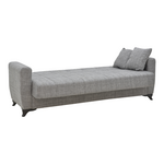 Καναπές-Κρεβάτι με Αποθηκευτικό Χώρο Τριθέσιος Modesto Pakoworld Γκρι Ύφασμα 215x85x80εκ