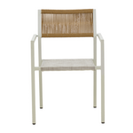 Τραπεζαρία Kliton - Savor σετ 7τεμ Pakoworld Αλουμίνιο σε Λευκή Απόχρωση 150x80x74εκ