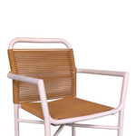 Τραπεζαρία Kliton - Clutch σετ 7τεμ Pakoworld Αλουμίνιο σε Λευκή Απόχρωση 150x80x74εκ