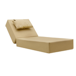 Μαξιλάρι Ξαπλώστρας Specta Pakoworld Ύφασμα Μπεζ 60x190x20εκ