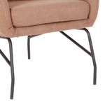 Πολυθρόνα - Μπερζέρα Rimbo Pakoworld Σάπιο Μήλο Βελούδο-Πόδι Μαύρο Μέταλλο 66x81x102εκ