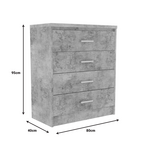 Φοιτητικό Πακέτο Επίπλων Υπνοδωματίου Olympus b Pakoworld σετ 4τεμ σε Antique Ανθρακί Απόχρωση