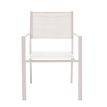 Τραπεζαρία Nares-Moly a σετ 5τεμ Pakoworld Λευκό Αλουμίνιο και Plywood σε Φυσικό Χρώμα 180x90x72.5εκ