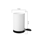 Επιτραπέζιο Φωτιστικό Fana Pakoworld pvc σε Κρεμ Απόχρωση Φ14x21εκ