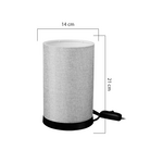 Επιτραπέζιο Φωτιστικό Fana Pakoworld Ύφασμα σε Μπεζ Απόχρωση Φ14x21εκ