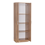 Ντουλάπα Jonar Pakoworld Δίφυλλη oak Μελαμίνης 60x42x180εκ
