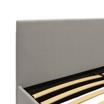 Κρεβάτι Norse Pakoworld Διπλό Ύφασμα Γκρι με Αποθηκευτικό Χώρο 160x200εκ