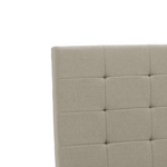 Κρεβάτι roi Pakoworld Διπλό με Αποθηκευτικό Χώρο Ύφασμα Εκρού 160x200εκ