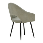 Πολυθρόνα Macie Pakoworld Ύφασμα Antique Γκρι-Μαύρο 58x50x85εκ