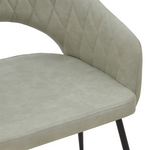 Πολυθρόνα Macie Pakoworld Ύφασμα Antique Γκρι-Μαύρο 58x50x85εκ