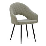 Πολυθρόνα Macie Pakoworld Ύφασμα Antique Γκρι-Μαύρο 58x50x85εκ