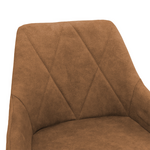 Σκαμπό bar Empower Pakoworld Μεταλλικό Μαύρο-Ύφασμα Antique Καφέ