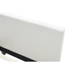 Κρεβάτι Nevil Pakoworld Μονό 100x200 pu Χρώμα Λευκό ματ