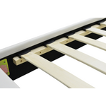 Κρεβάτι Nevil Pakoworld Μονό 100x200 pu Χρώμα Λευκό ματ