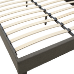 Κρεβάτι Mago Pakoworld Διπλό Ύφασμα Ανθρακί 150x200εκ