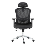 Καρέκλα Γραφείου Εργασίας Mergi Pakoworld Μαύρο Mesh 62x63x120εκ