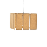 Φωτιστικό Οροφής Boxfo Inart Καφέ Press Papier-Μέταλλο 32x32x123εκ