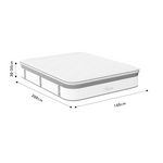 Στρώμα Utopia Pakoworld Pocket Spring με Ανώστρωμα 30-32cm 150x200εκ