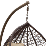 Κούνια Zafer Pakoworld Μέταλλο-pp Καφέ-Μαξιλάρι Μπεζ