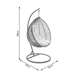 Κούνια Zafer Pakoworld Μέταλλο-pp Καφέ-Μαξιλάρι Μπεζ