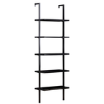 Βιβλιοθήκη Harris Pakoworld Μαύρο 70x22x200εκ